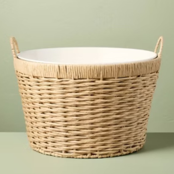 Threshold Large Woven Basket, NWT - Picture 2 of 7